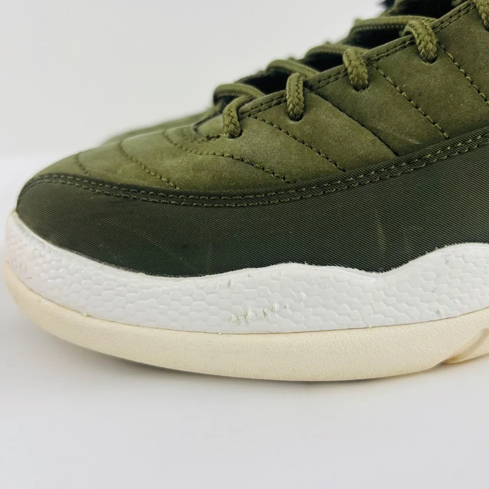 Nike Air Jordan 12 Retro Olive Green CP3 Class of 2003 Shoes Size 6Y 153265-301